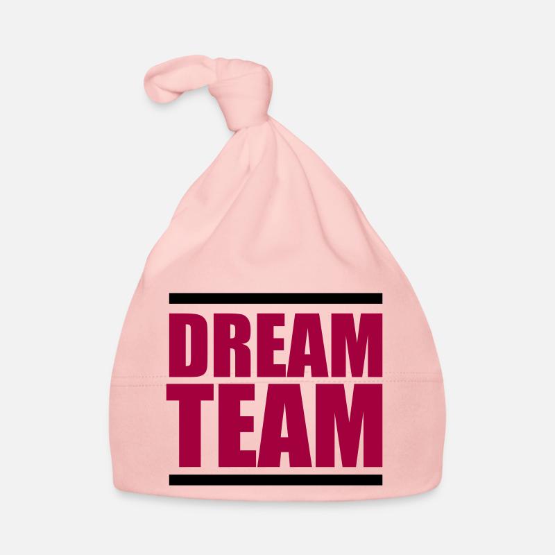 dream team - Baby Bio-Mütze - Rosa