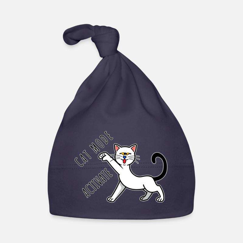 Activation du mode chat Bonnet bio Bébé