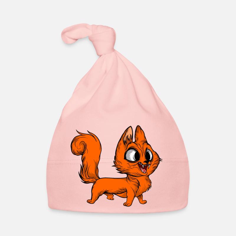 Chats drôles 18 - Bonnet bio Bébé - rose