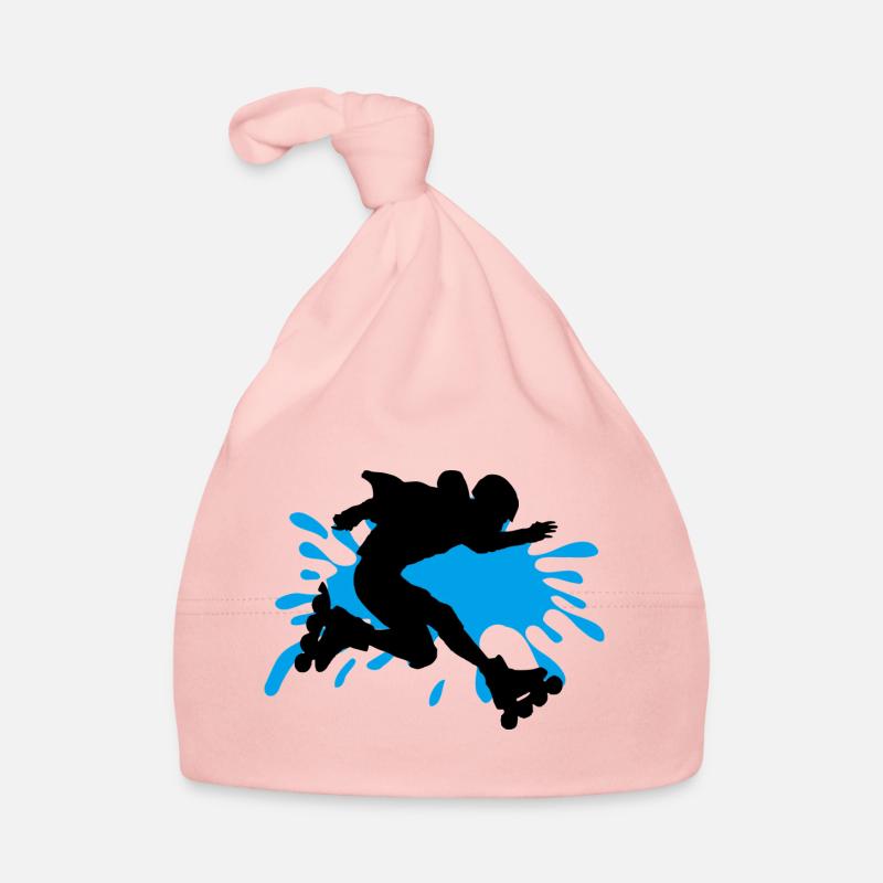 Roller Rollschuhe - Baby Bio-Mütze - Rosa