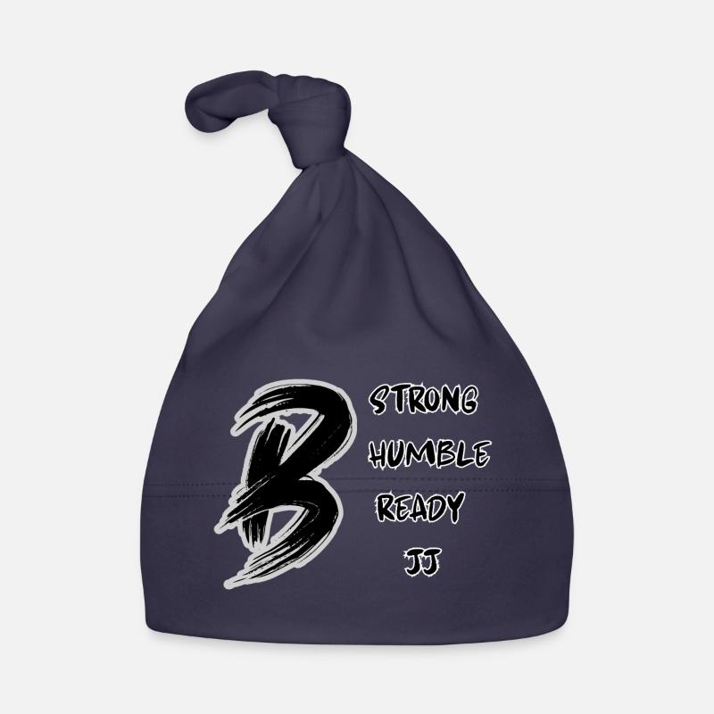 Be JJ – Stark, bescheiden, bereit | Jiu Jitsu Design Baby Bio-Mütze