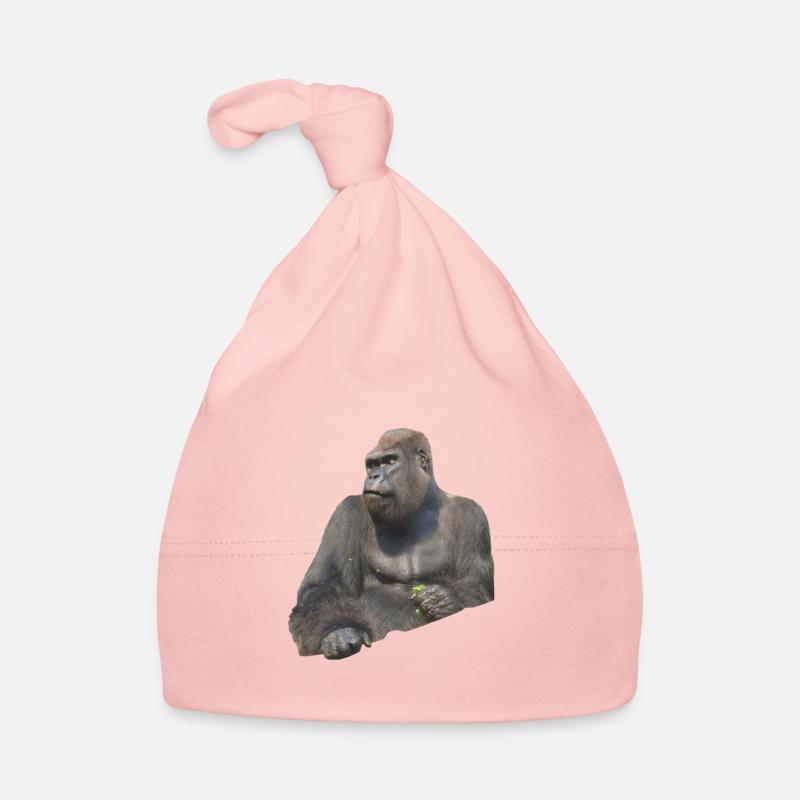 gorilla - Bonnet bio Bébé - rose