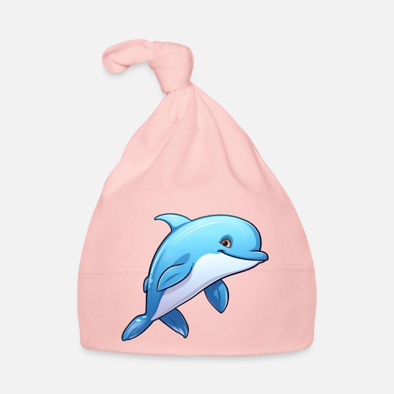 Dolphin Organic Baby Cap