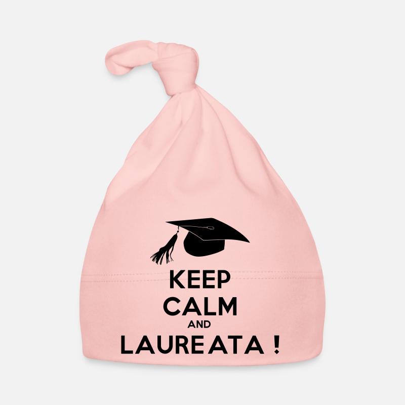 keep_calm_and_laureata Cappellino ecologico per neonato
