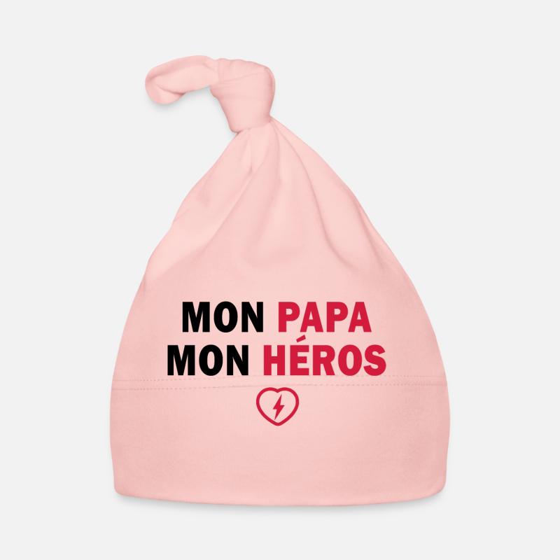 Mon papa mon héros Bonnet bio Bébé