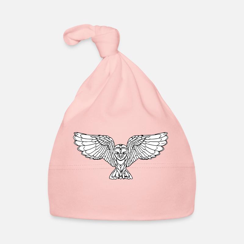 Elegant flying owl Organic Baby Cap