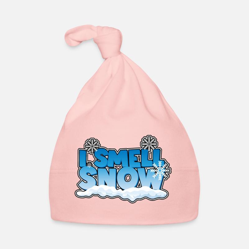 Je sens l’odeur de la neige Bonnet bio Bébé