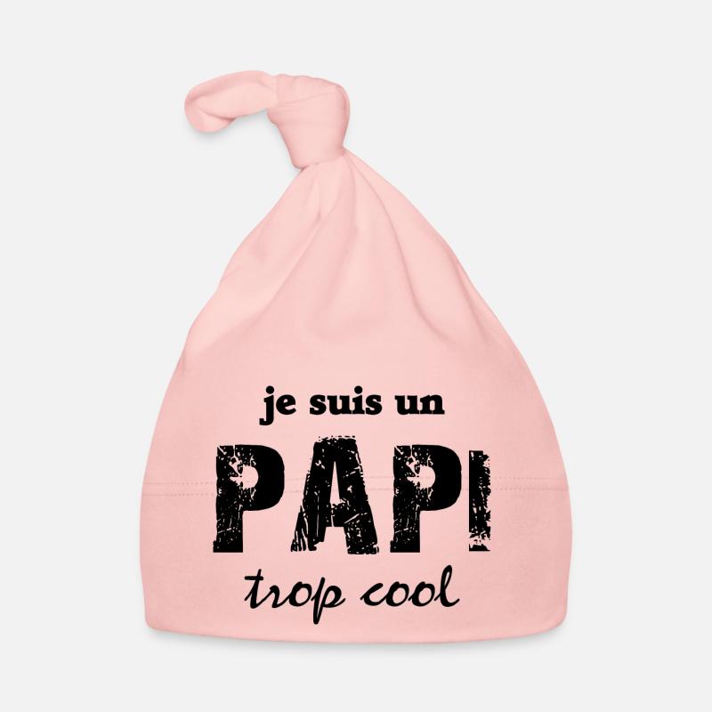 je suis un papi trop cool Bonnet bio Bébé