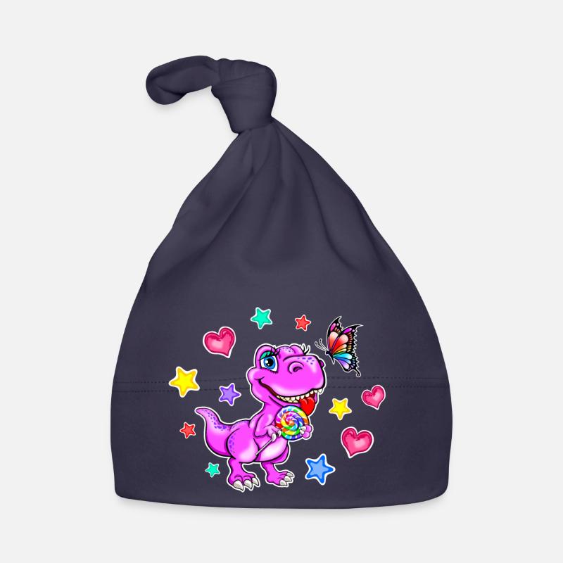 rosa Dinosaurier - Dinosaurier Mädchen Baby Bio-Mütze