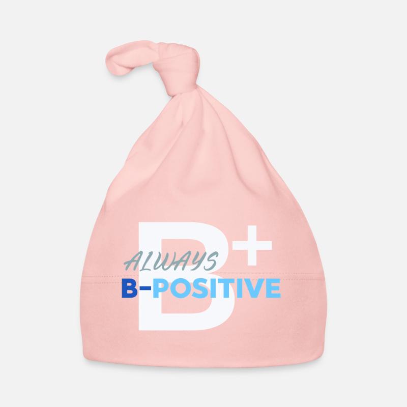Always Be Positive print Organic Baby Cap