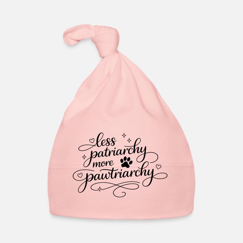 less patriarchy, more pawtriarchy Organic Baby Cap