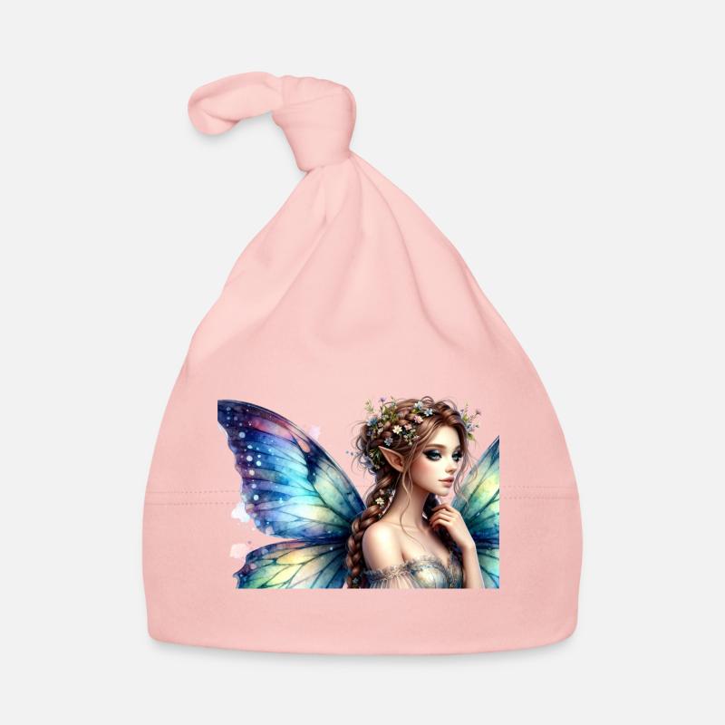 Irisierende Feenkrone Baby Bio-Mütze