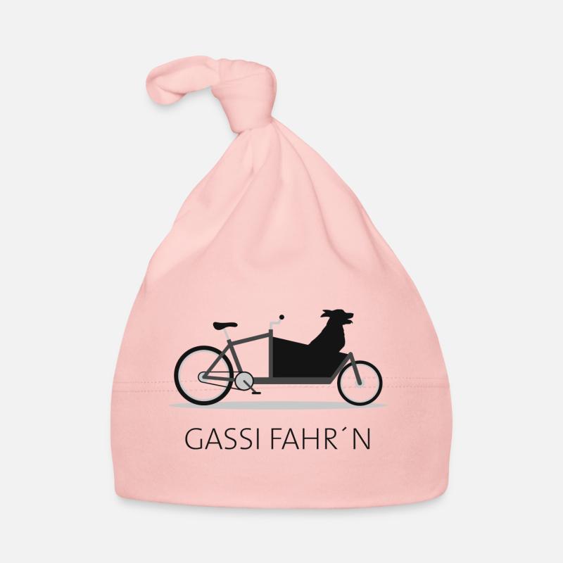 Cargo vélo chien gassi - Bonnet bio Bébé - rose