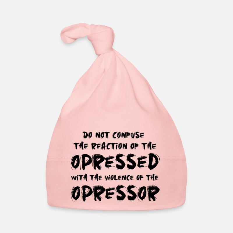 Phrases de résistance - Bonnet bio Bébé - rose