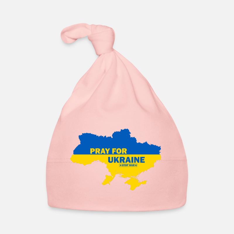 Priez pour l’Ukraine Bonnet bio Bébé