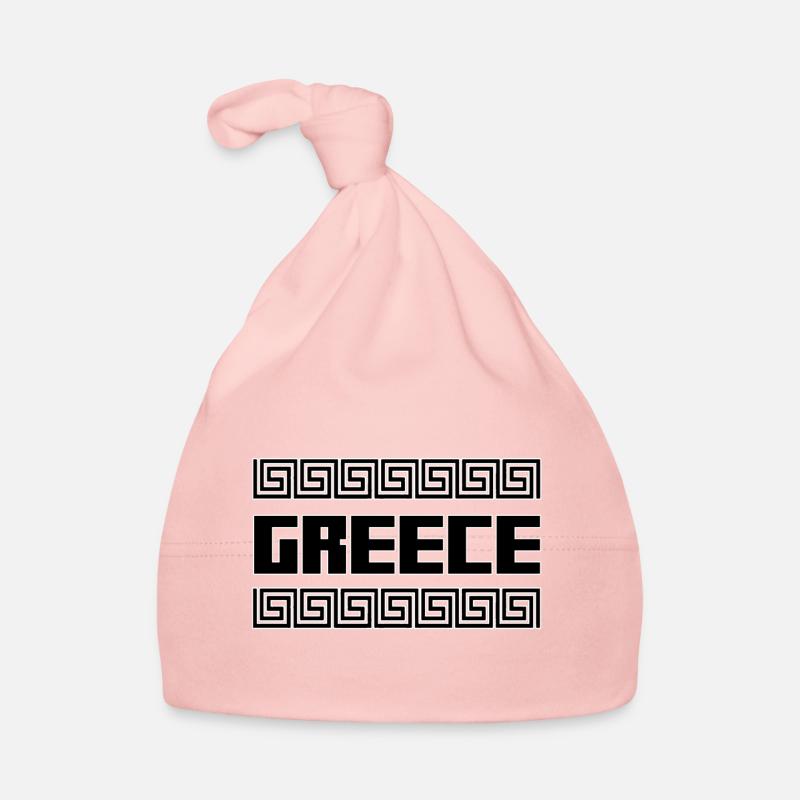Grèce Pays Îles Hellas Symbole Cadeau Bonnet bio Bébé