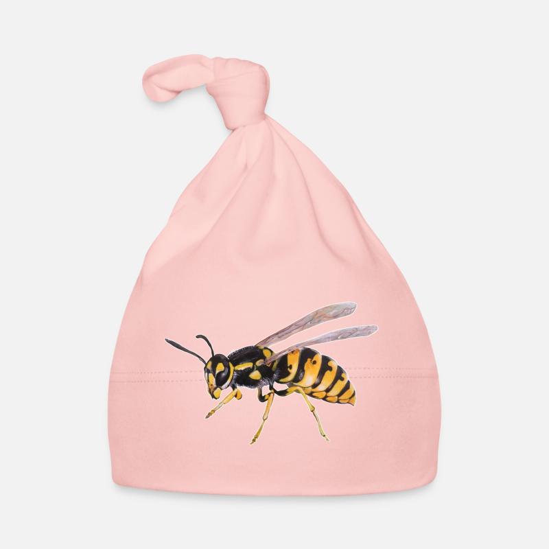 Wasp - Organic Baby Cap - pink