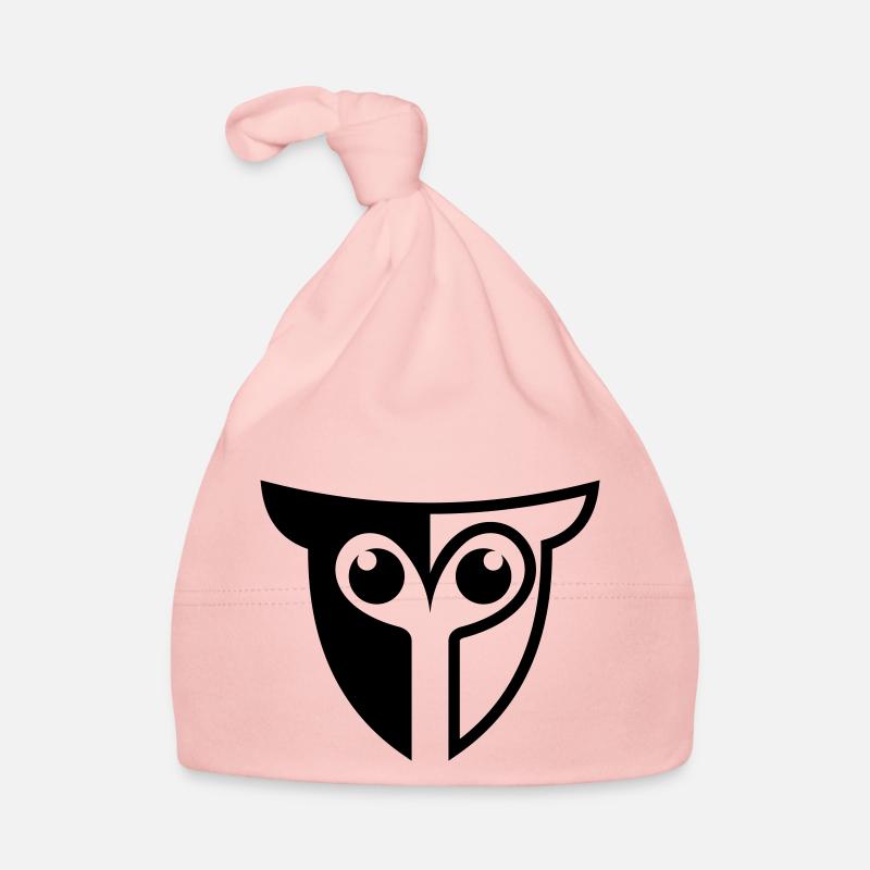 Hibou hibou - Bonnet bio Bébé - rose