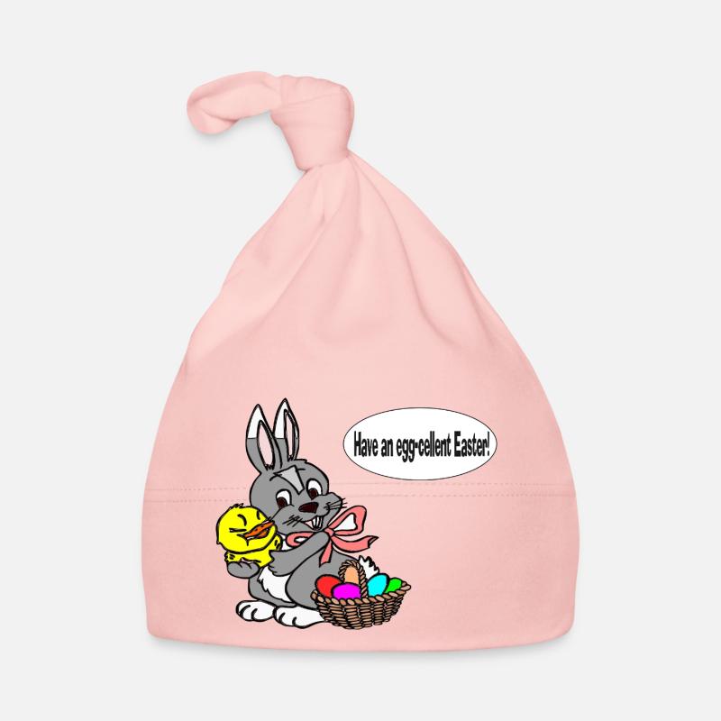 Black have an egg cellent easter - Organic Baby Cap - pink