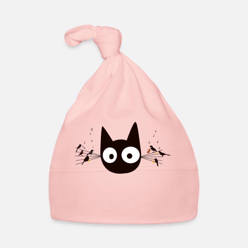 Chat preto Baby Bio-Mütze