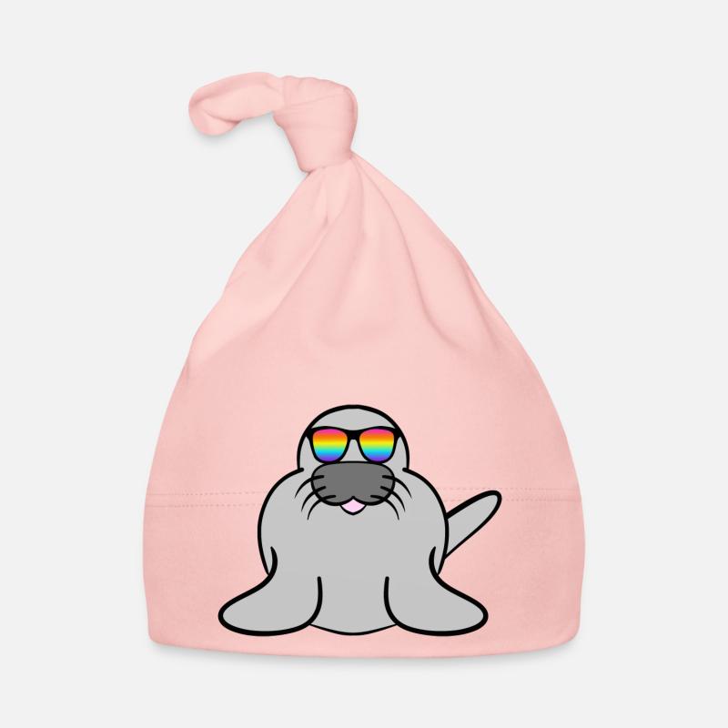 Doux lion de mer - phoque - phoque Bonnet bio Bébé