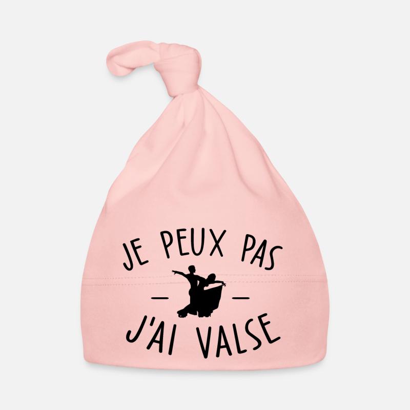 je peux pas j ai valse - Bonnet bio Bébé - rose