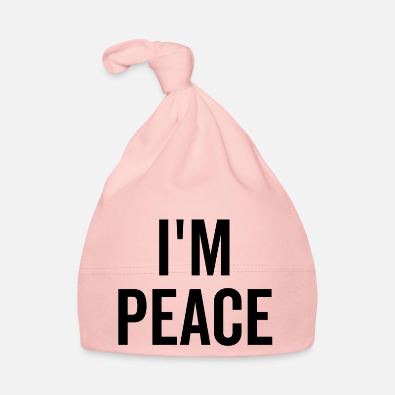 Ich bin Frieden Baby Bio-Mütze