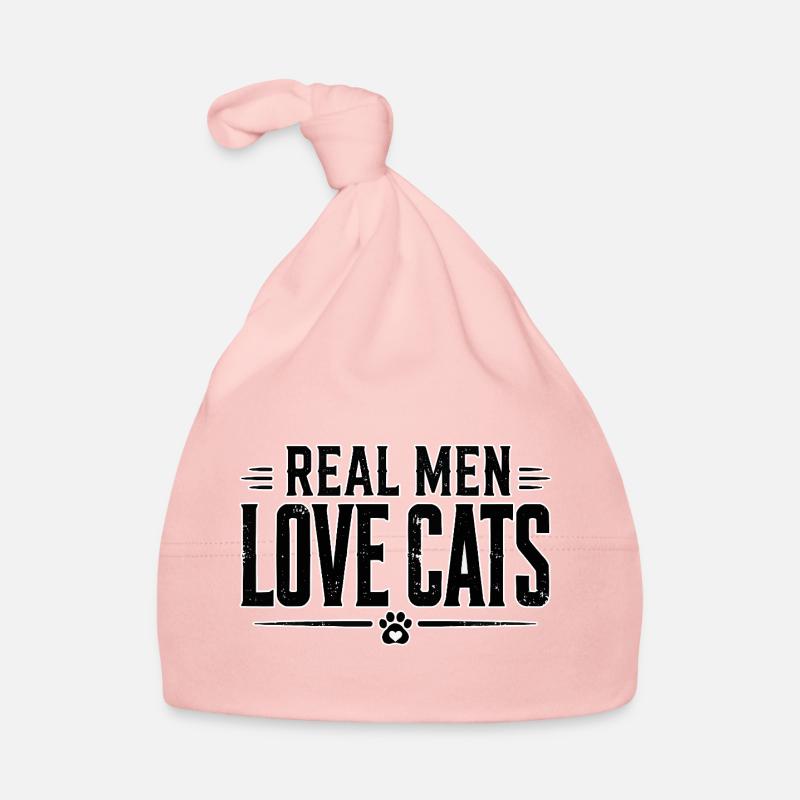 Echte Männer Lieben Katzen Baby Bio-Mütze