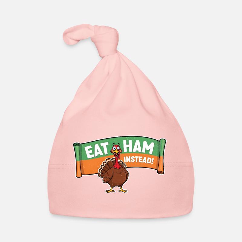 Eat Bacon – Thanksgiving Turkey Organic Baby Cap