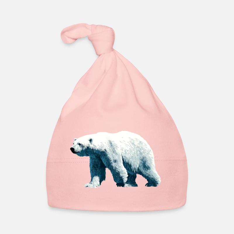 Polar Bär Eisbär Baby Bio-Mütze