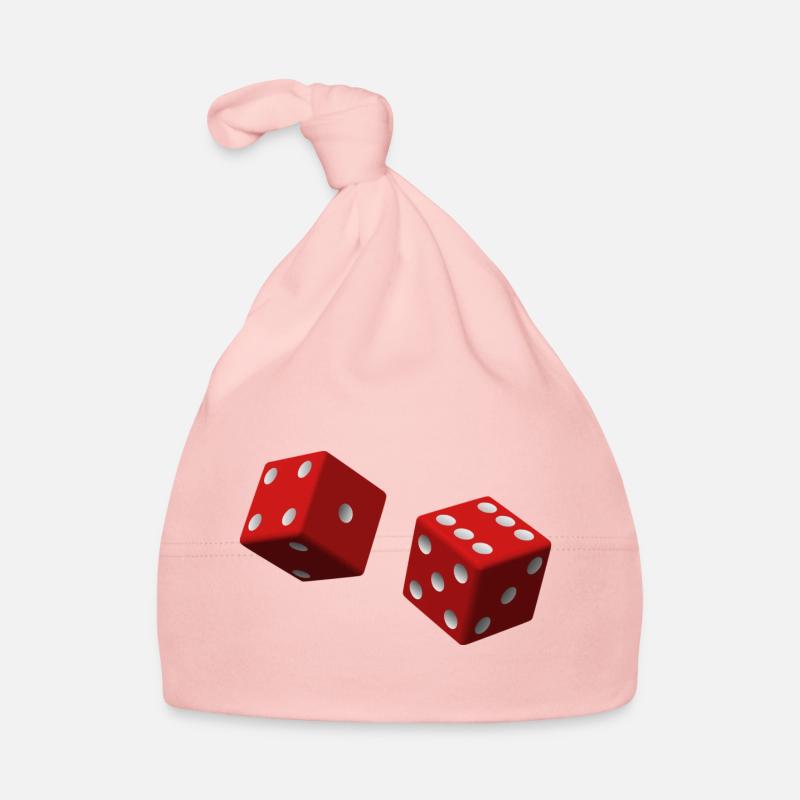 Red dice Organic Baby Cap