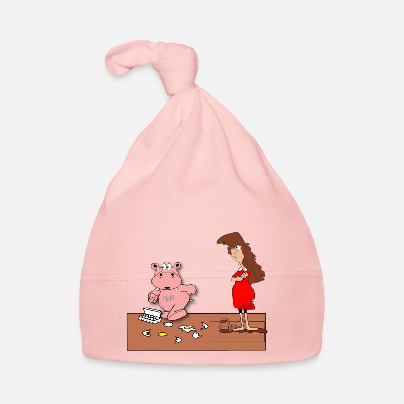 mama nilpferd haushalt alltag kaputt eier genervt Baby Bio-Mütze