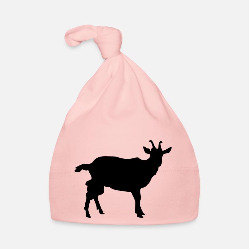 ziege silhouette Baby Bio-Mütze