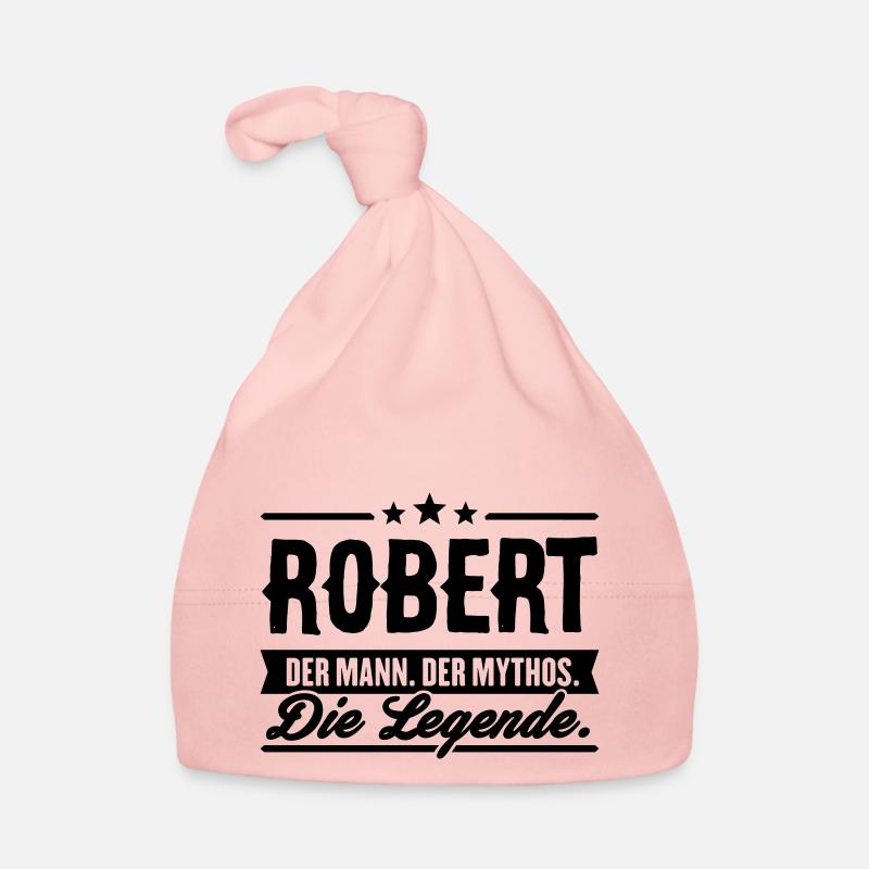 Man Myth Legend Robert Organic Baby Cap