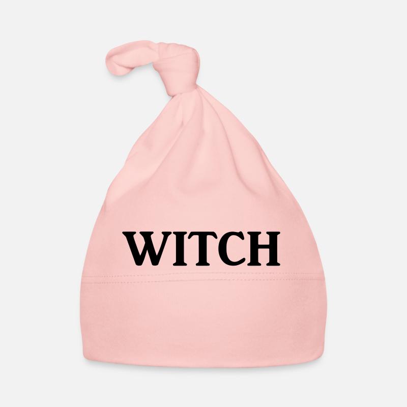 witch - Baby Bio-Mütze - Rosa
