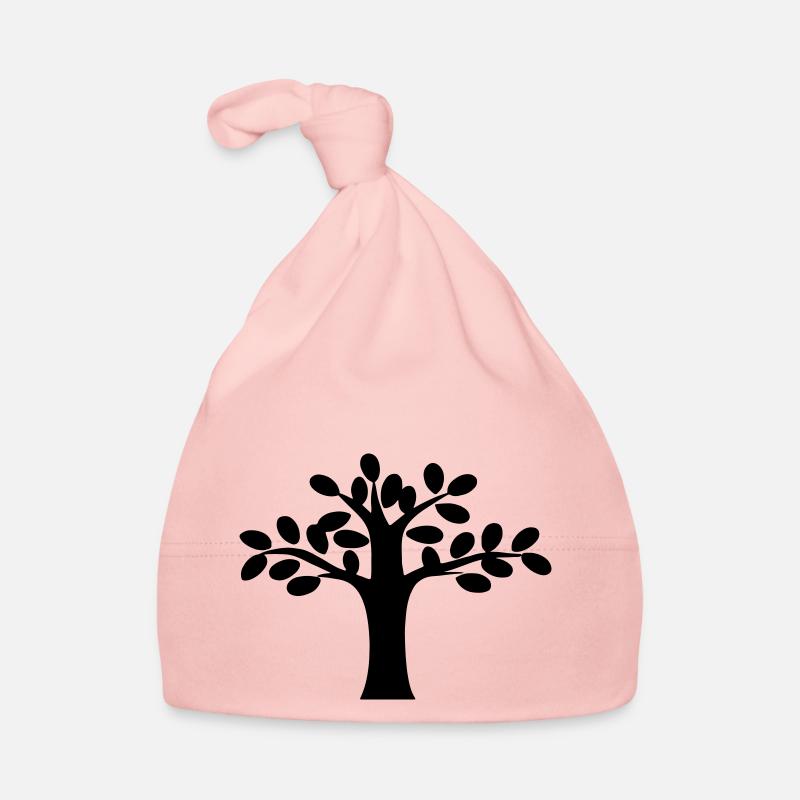 Tree Plant Illustration Drawing Gift Idea Organic Baby Cap