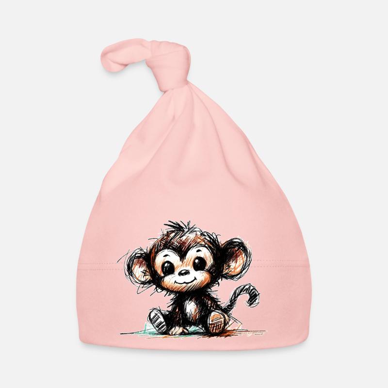 Äffchen Baby Bio-Mütze