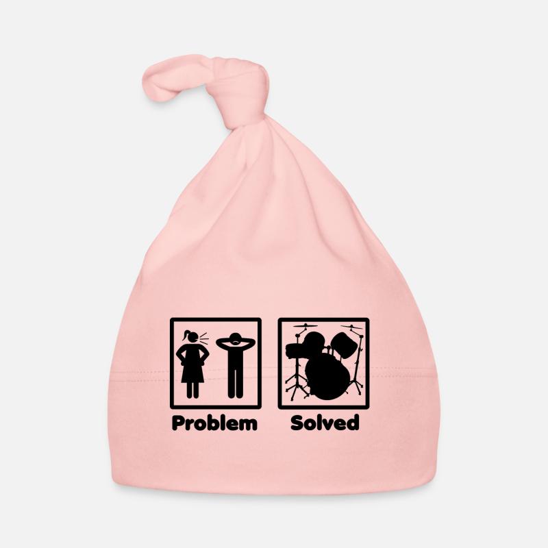 problem solved DRUMMER DRUMS drums Organic Baby Cap