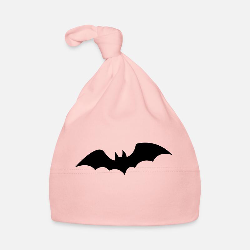 chauve-souris - Bonnet bio Bébé - rose