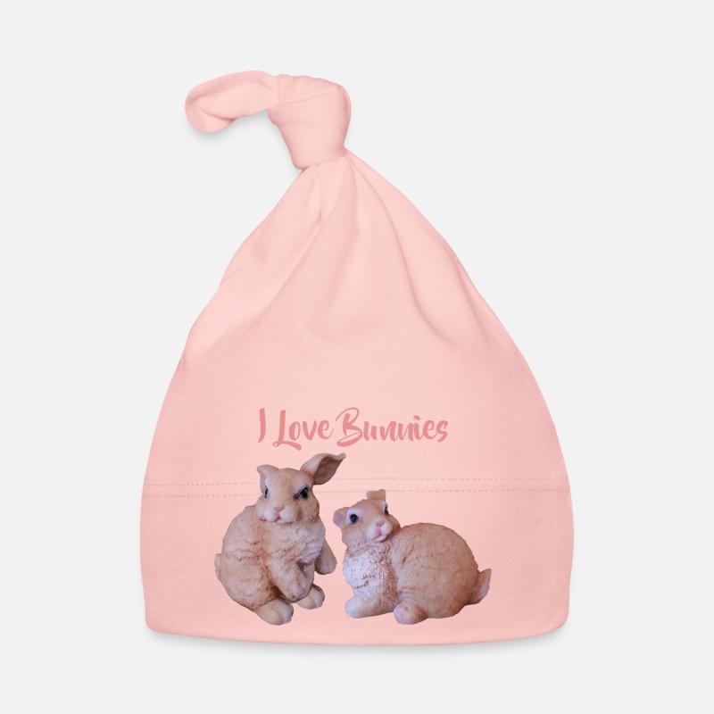 Hasen Paar, Ich liebe Hasen Baby Bio-Mütze