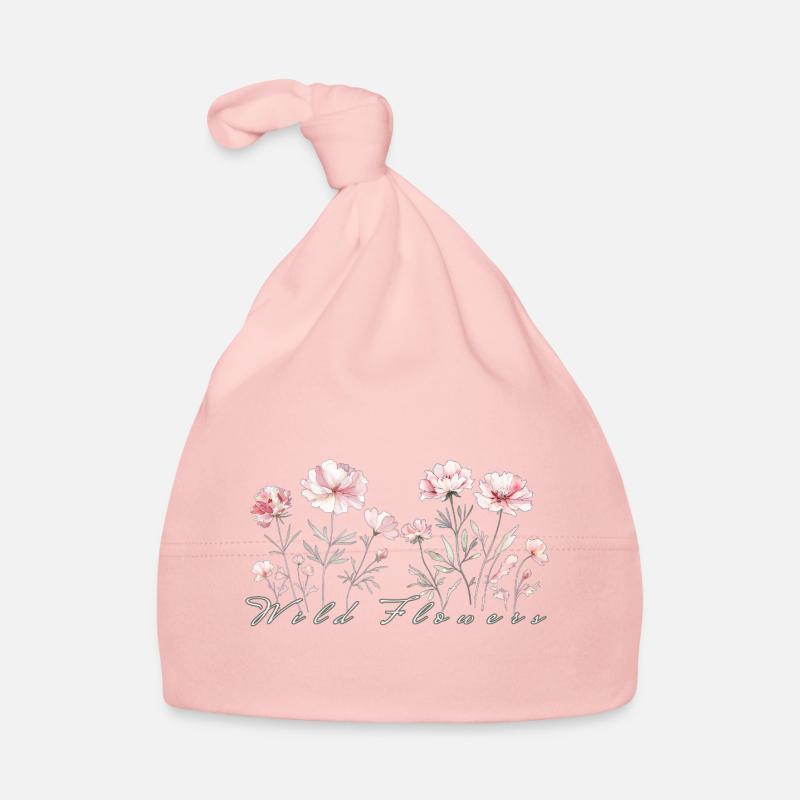Wilde Blumen Baby Bio-Mütze