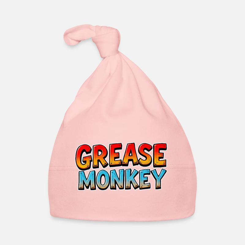 GreaseMonkey Cartoon-Text Baby Bio-Mütze