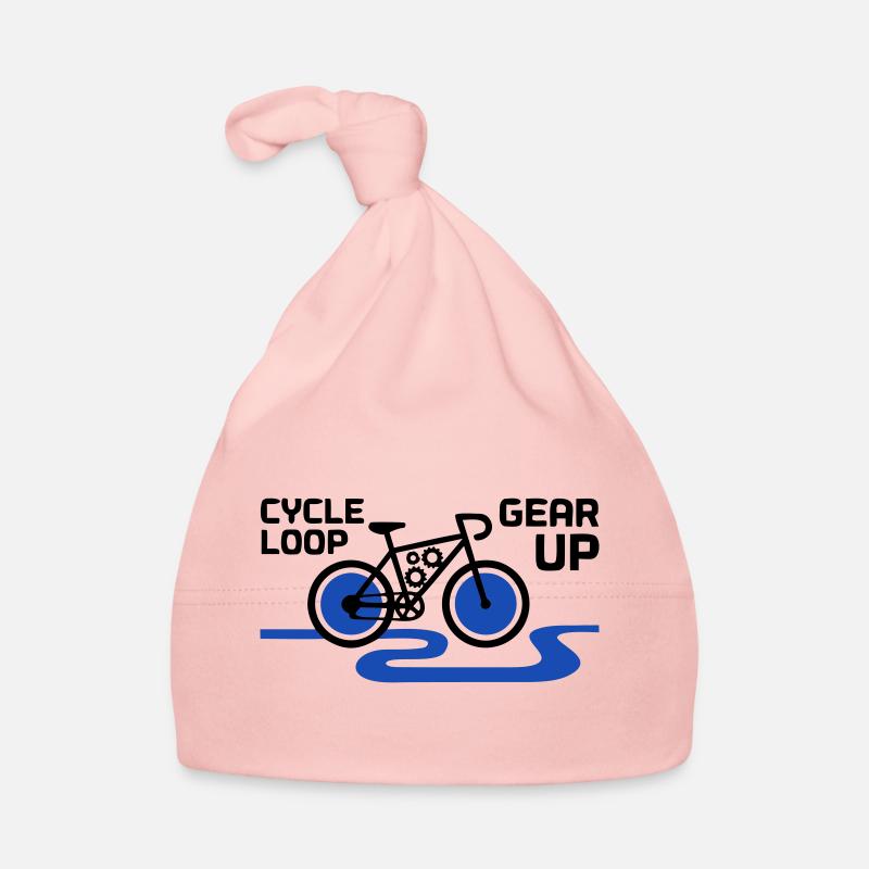Motivational Gear Up Bicycle Loop Organic Baby Cap