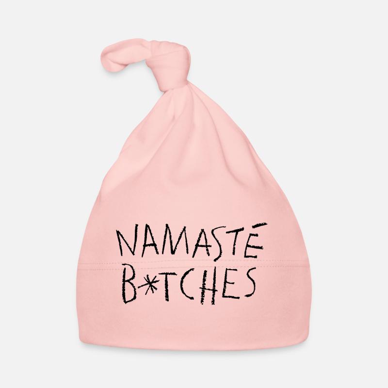 Namasté Black - Bonnet bio Bébé - rose