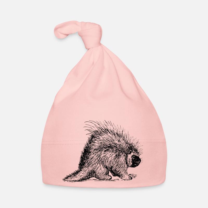 porc-épic - Bonnet bio Bébé - rose