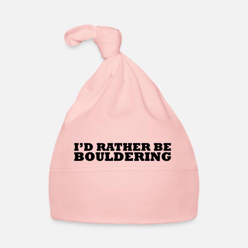 I'd rather be bouldering - Baby Bio-Mütze - Rosa