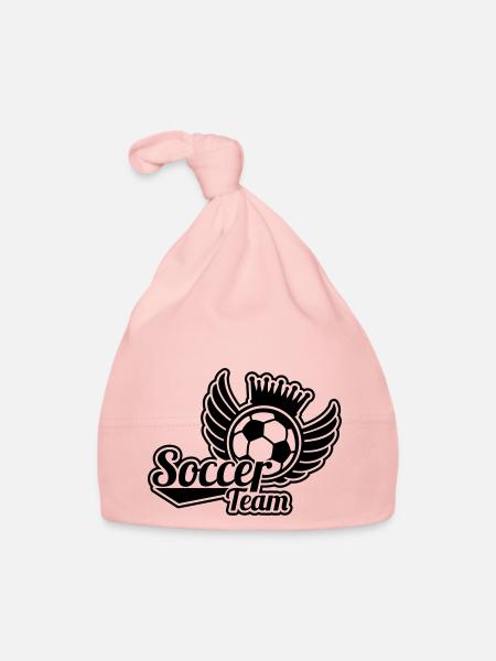 soccer_team_he1 - Baby Bio-Mütze - Rosa - Vorne