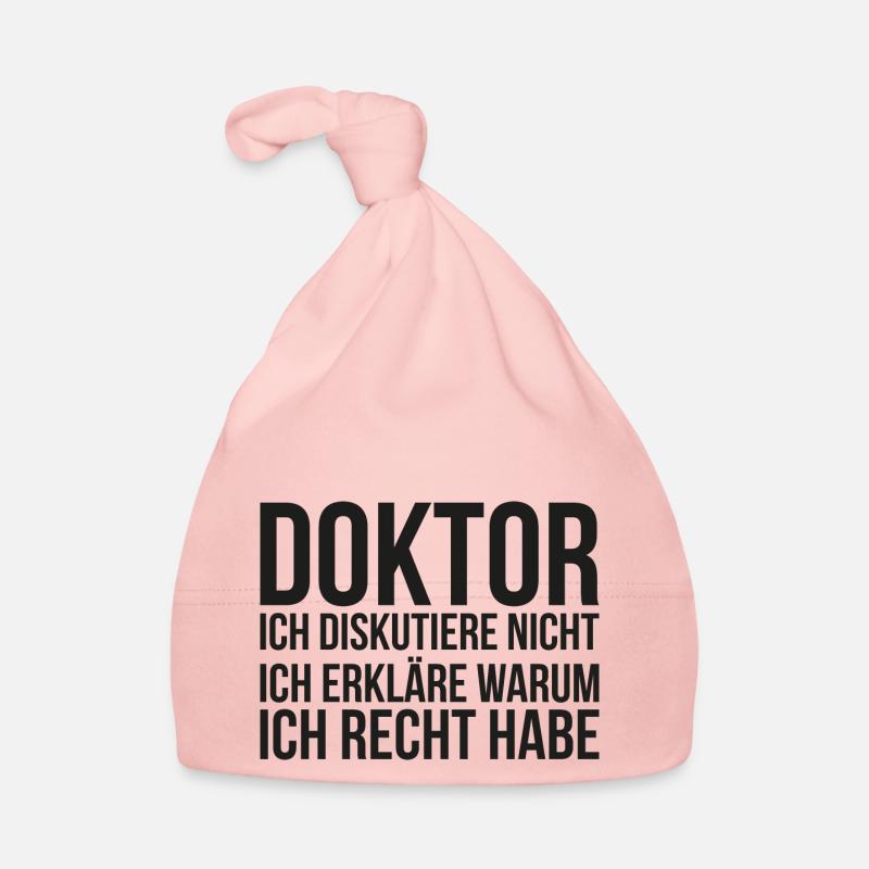 Doktor Student Phd Geschenk Dissertation - Baby Bio-Mütze - Rosa