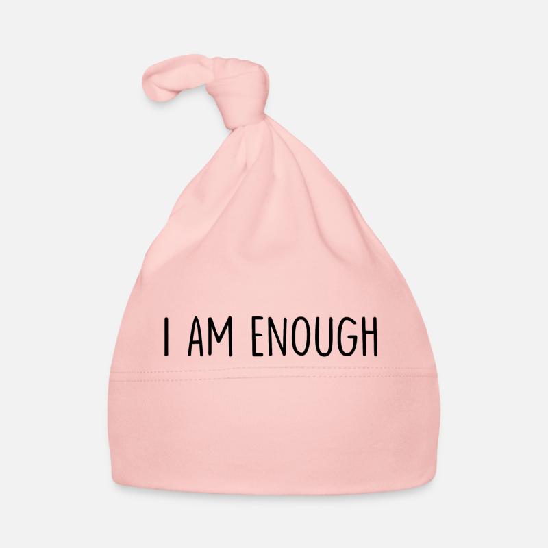 I Am Enough Organic Baby Cap