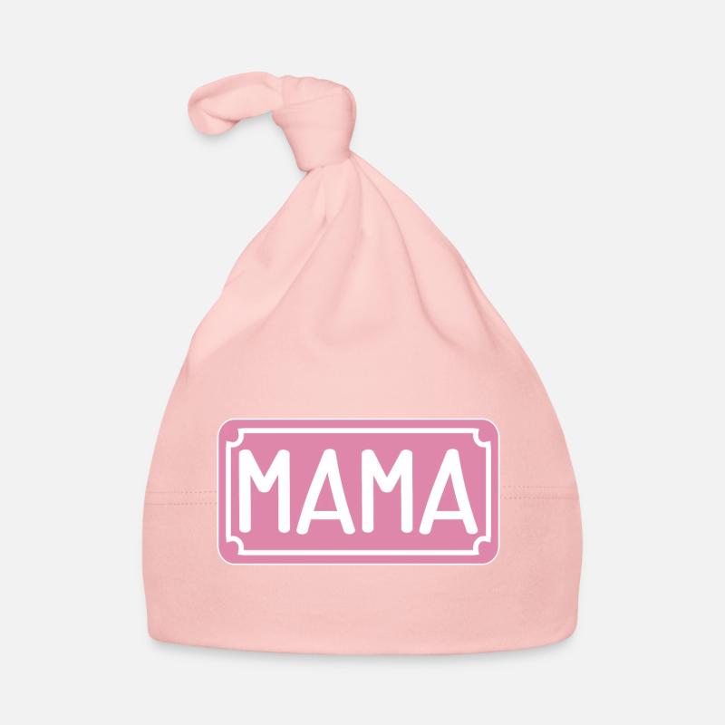 MAMA STRAßENSCHILD - MUTTERTAG Baby Bio-Mütze